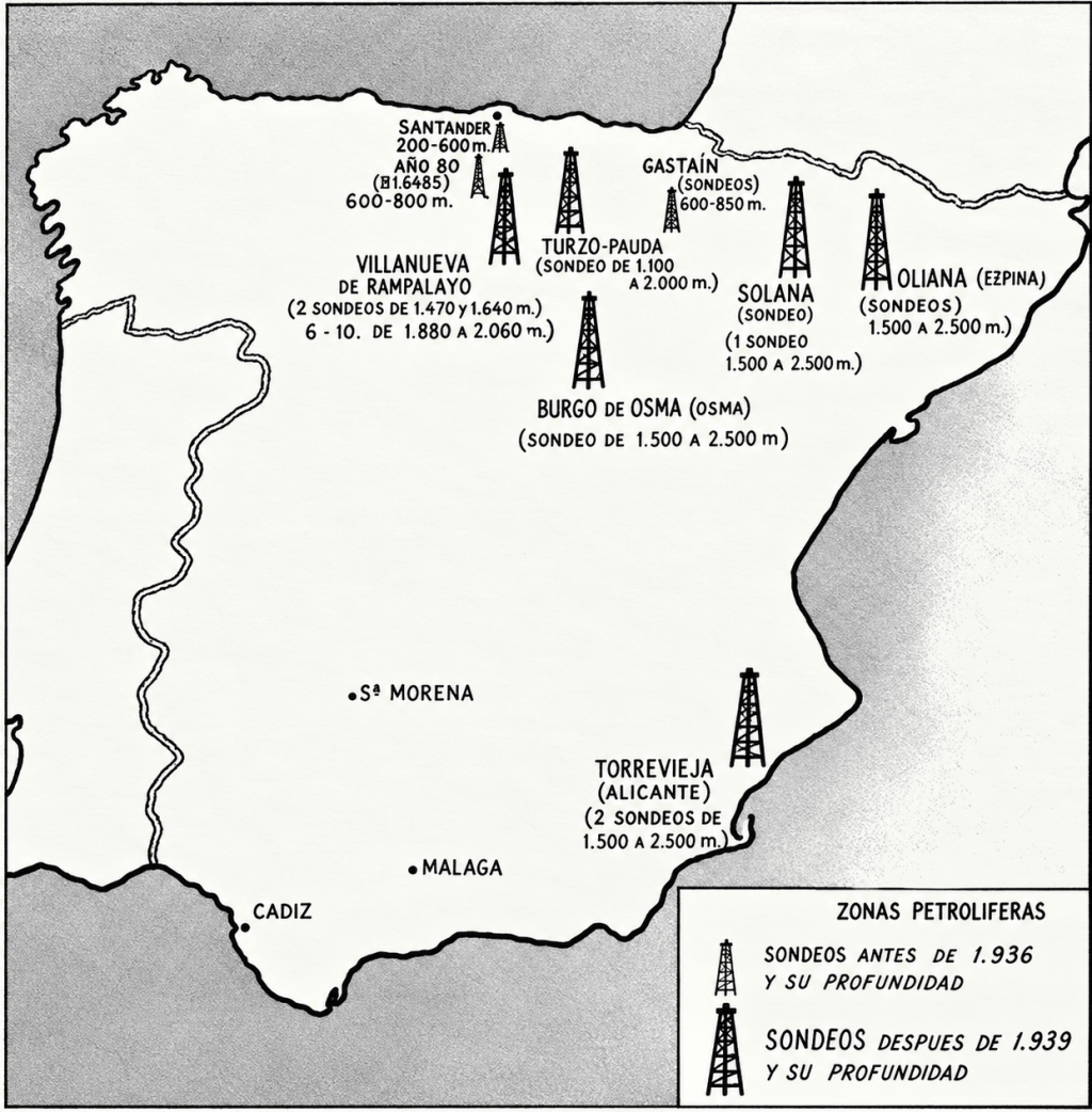 El petróleo de Burgos: cuando España perforó su propio subsuelo